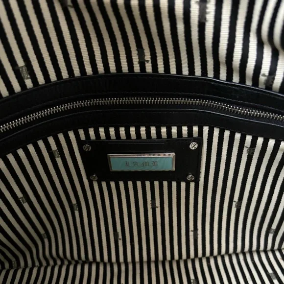 L.A.M.B. GWEN STEFANI Signature Foldover Clutch Leather HandBag Clutch Purse